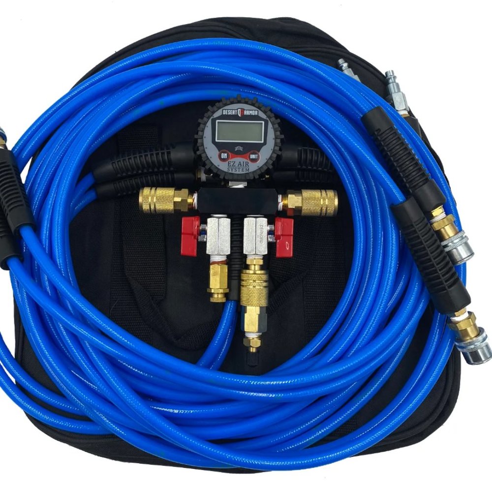Desert Armor EZ AIR 4 TIRE INFLATE/DEFLATE SYSTEM Blue/ Standard/ Baller